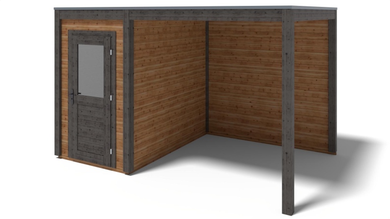 Gartenhaus, Gerätehaus Veya 4.06x2.59m - 10.52m2 - 28mm - Imprägniert