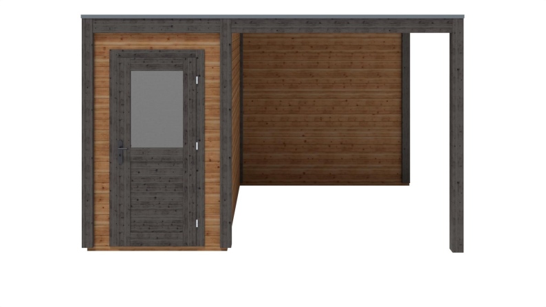 Gartenhaus, Gerätehaus Veya 4.06x2.59m - 10.52m2 - 28mm - Imprägniert