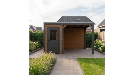 Gartenhaus, Gerätehaus Veya 4.56x2.59m - 11.81m2 - 28mm - Imprägniert