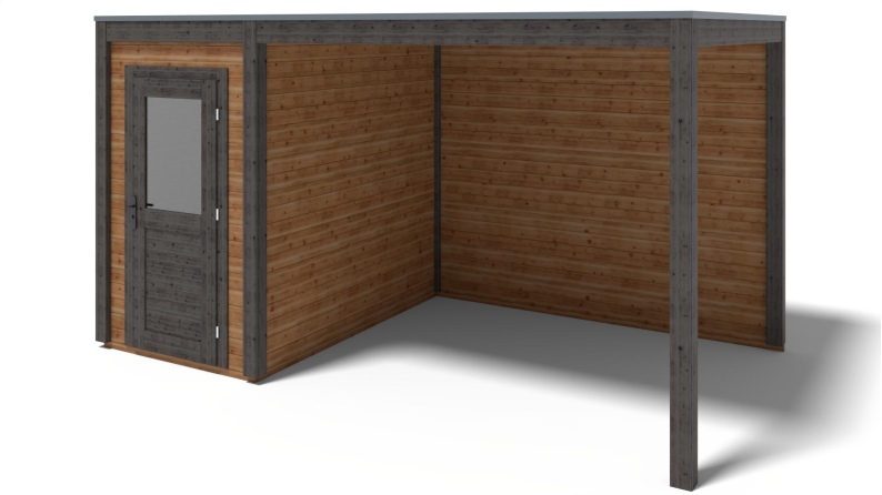 Gartenhaus, Gerätehaus Veya 4.56x2.59m - 11.81m2 - 28mm - Imprägniert