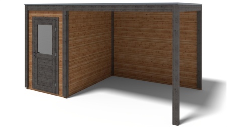 Gartenhaus, Gerätehaus Veya 4.56x2.59m - 11.81m2 - 28mm - Imprägniert