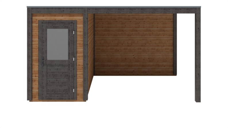 Gartenhaus, Gerätehaus Veya 4.56x2.59m - 11.81m2 - 28mm - Imprägniert