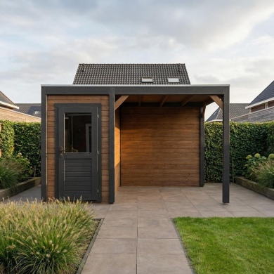 Gartenhaus, Gerätehaus Veya 4.06x3.09m - 12.55m2 - 28mm - Imprägniert