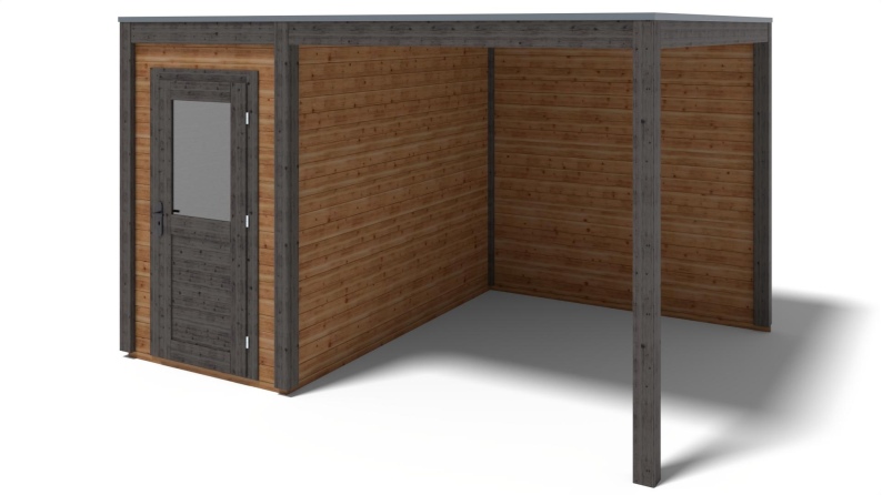 Gartenhaus, Gerätehaus Veya 4.06x3.09m - 12.55m2 - 28mm - Imprägniert