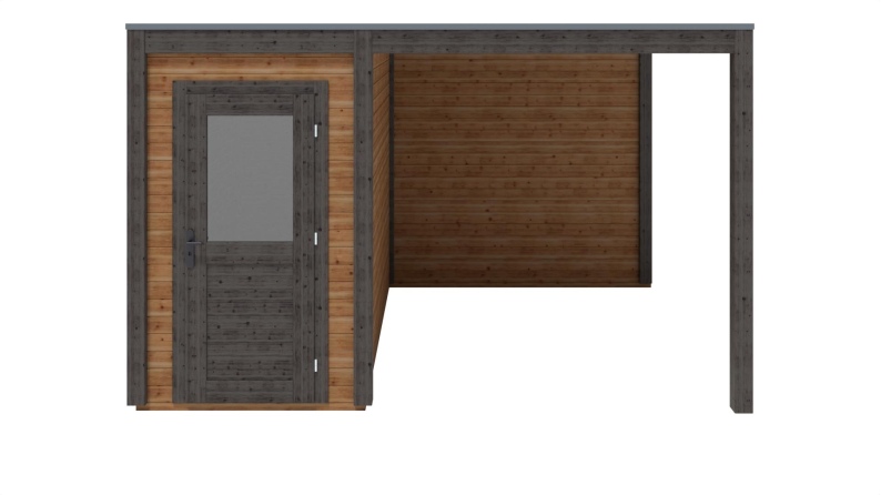 Gartenhaus, Gerätehaus Veya 4.06x3.09m - 12.55m2 - 28mm - Imprägniert