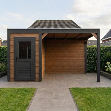 Gartenhaus, Gerätehaus Veya 4.56x3.09m - 14.09m2 - 28mm - Imprägniert