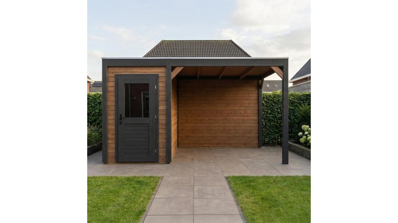 Gartenhaus, Gerätehaus Veya 4.56x3.09m - 14.09m2 - 28mm - Imprägniert