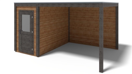 Gartenhaus, Gerätehaus Veya 4.56x3.09m - 14.09m2 - 28mm - Imprägniert