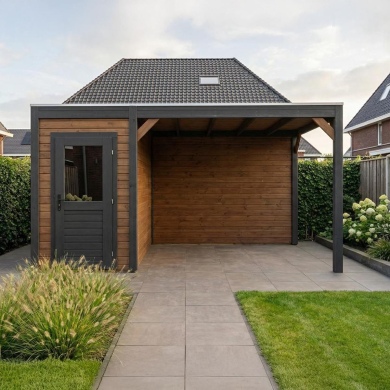 Gartenhaus, Gerätehaus Veya 5.56x3.09m - 17.18m2 - 28mm - Imprägniert