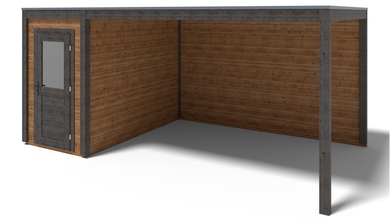 Gartenhaus, Gerätehaus Veya 5.56x3.09m - 17.18m2 - 28mm - Imprägniert