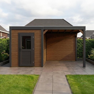 Gartenhaus, Gerätehaus Luma 4.56x2.59m - 11.81m2 - 28mm - Imprägniert