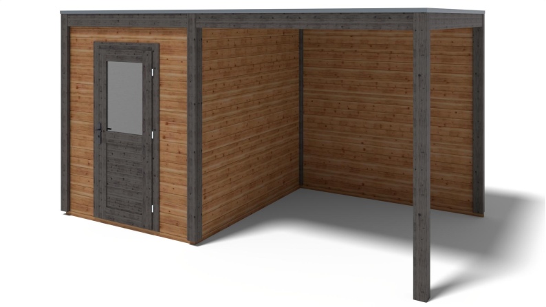 Gartenhaus, Gerätehaus Luma 4.56x2.59m - 11.81m2 - 28mm - Imprägniert