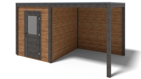 Gartenhaus, Gerätehaus Luma 4.56x2.59m - 11.81m2 - 28mm - Imprägniert