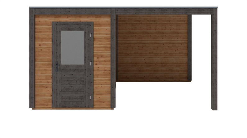 Gartenhaus, Gerätehaus Luma 4.56x2.59m - 11.81m2 - 28mm - Imprägniert