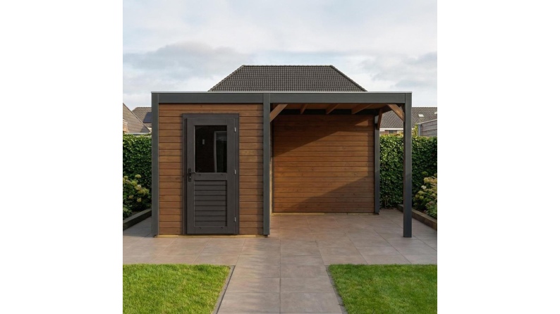 Gartenhaus, Gerätehaus Luma 5.06x2.59m - 13.11m2 - 28mm - Imprägniert