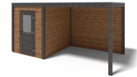 Gartenhaus, Gerätehaus Luma 5.06x2.59m - 13.11m2 - 28mm - Imprägniert