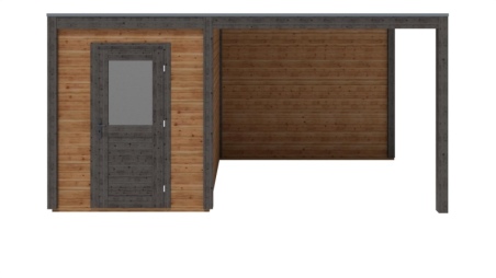 Gartenhaus, Gerätehaus Luma 5.06x2.59m - 13.11m2 - 28mm - Imprägniert