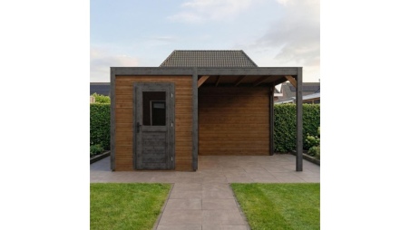 Gartenhaus, Gerätehaus Luma 4.56x3.09m - 14.09m2 - 28mm - Imprägniert