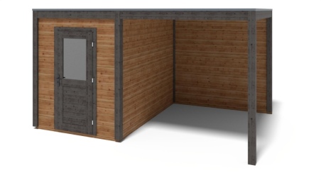 Gartenhaus, Gerätehaus Luma 4.56x3.09m - 14.09m2 - 28mm - Imprägniert