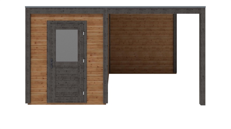 Gartenhaus, Gerätehaus Luma 4.56x3.09m - 14.09m2 - 28mm - Imprägniert