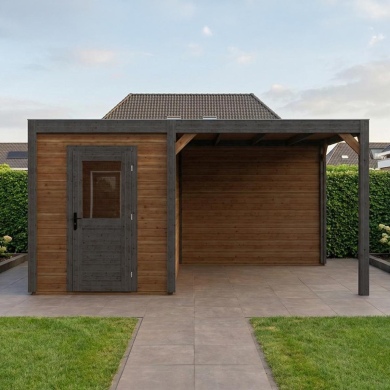 Gartenhaus, Gerätehaus Luma 5.06x3.09m - 15.64m2 - 28mm - Imprägniert