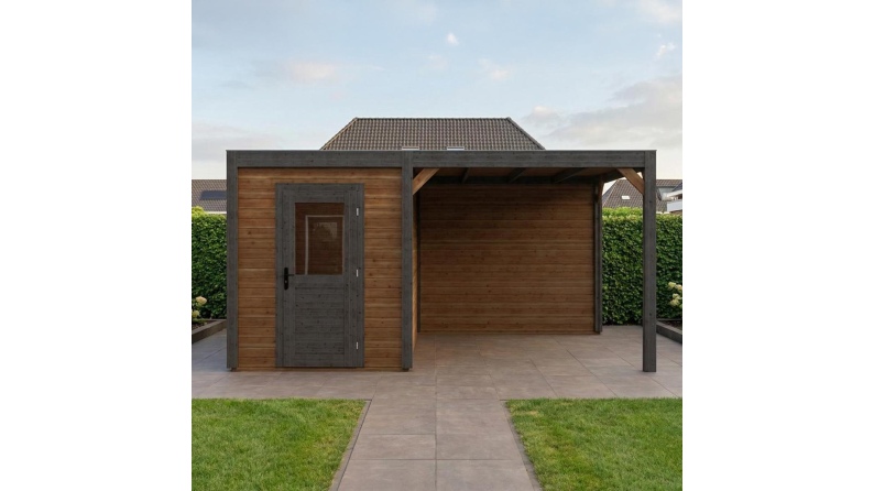 Gartenhaus, Gerätehaus Luma 5.06x3.09m - 15.64m2 - 28mm - Imprägniert