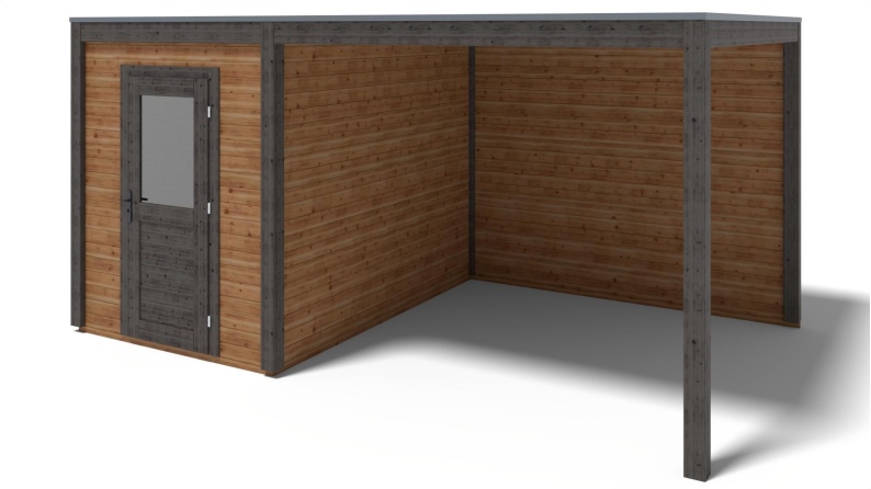 Gartenhaus, Gerätehaus Luma 5.06x3.09m - 15.64m2 - 28mm - Imprägniert