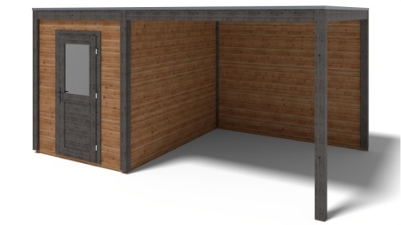 Gartenhaus, Gerätehaus Luma 5.06x3.09m - 15.64m2 - 28mm - Imprägniert