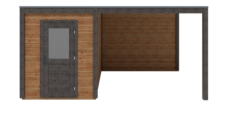 Gartenhaus, Gerätehaus Luma 5.06x3.09m - 15.64m2 - 28mm - Imprägniert