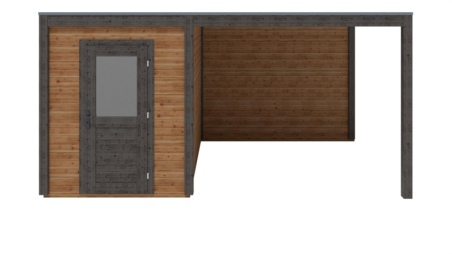 Gartenhaus, Gerätehaus Luma 5.06x3.09m - 15.64m2 - 28mm - Imprägniert