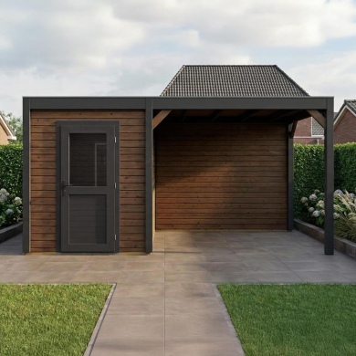 Gartenhaus, Gerätehaus Luma 6.06x3.09m - 18.73m2 - 28mm - Imprägniert