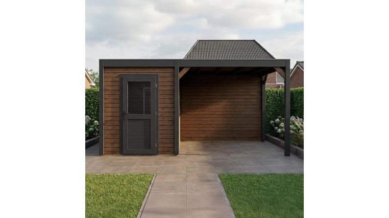 Gartenhaus, Gerätehaus Luma 6.06x3.09m - 18.73m2 - 28mm - Imprägniert