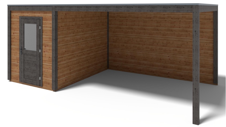 Gartenhaus, Gerätehaus Luma 6.06x3.09m - 18.73m2 - 28mm - Imprägniert