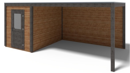 Gartenhaus, Gerätehaus Luma 6.06x3.09m - 18.73m2 - 28mm - Imprägniert