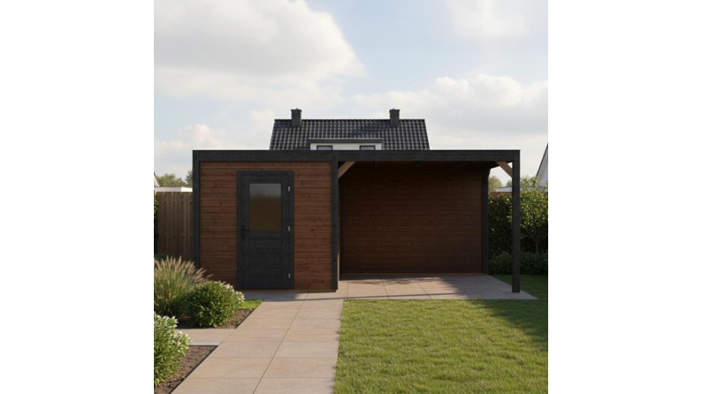Gartenhaus, Gerätehaus Nexa 5.56x2.59m - 14.4m2 - 28mm - Imprägniert