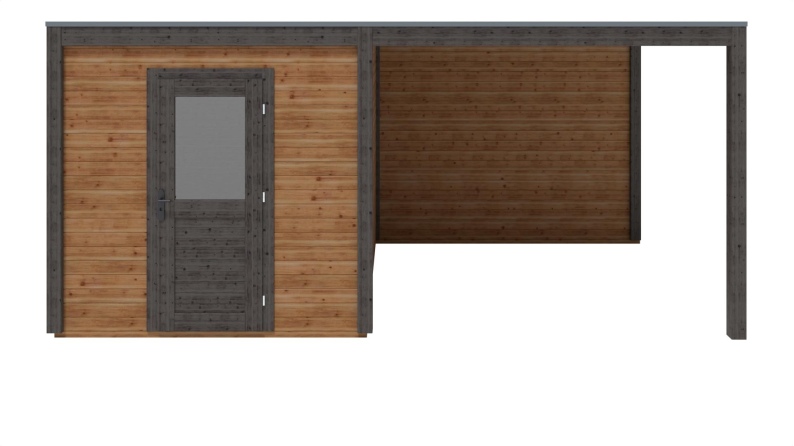 Gartenhaus, Gerätehaus Nexa 5.56x3.09m - 17.18m2 - 28mm - Imprägniert