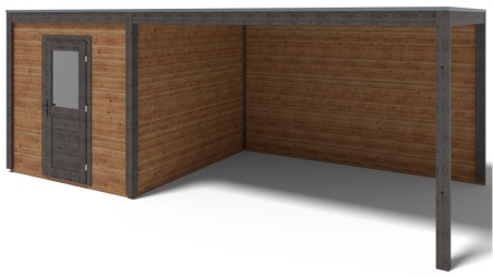 Gartenhaus, Gerätehaus Nexa 6.56x3.09m - 20.27m2 - 28mm - Imprägniert