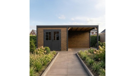 Gartenhaus, Gerätehaus Sora 6.06x2.59m - 15.7m2 - 28mm - Imprägniert