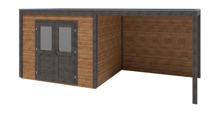 Gartenhaus, Gerätehaus Sora 6.06x2.59m - 15.7m2 - 28mm - Imprägniert