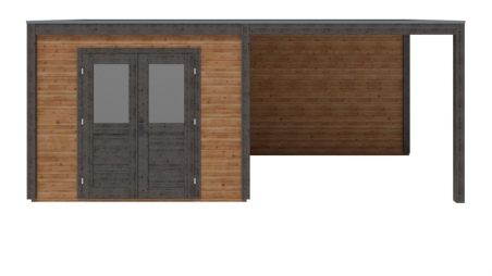 Gartenhaus, Gerätehaus Sora 6.06x2.59m - 15.7m2 - 28mm - Imprägniert