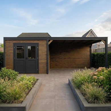 Gartenhaus, Gerätehaus Sora 7.06x3.09m - 21.82m2 - 28mm - Imprägniert