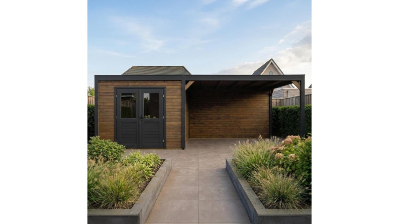 Gartenhaus, Gerätehaus Sora 7.06x3.09m - 21.82m2 - 28mm - Imprägniert