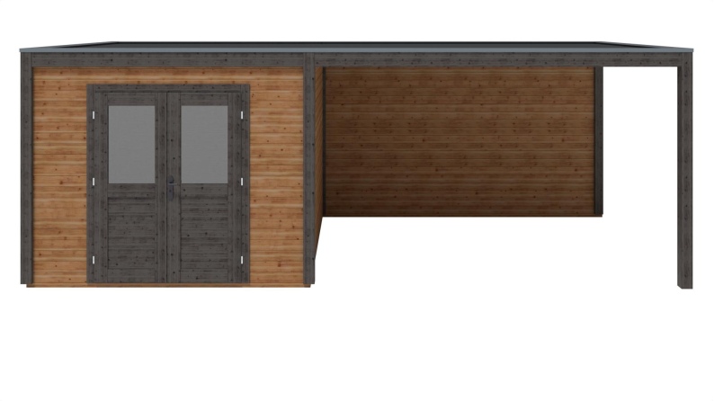 Gartenhaus, Gerätehaus Sora 7.06x3.09m - 21.82m2 - 28mm - Imprägniert