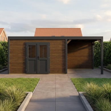 Gartenhaus, Gerätehaus Nova 6.56x2.59m - 16.99m2 - 28mm - Imprägniert