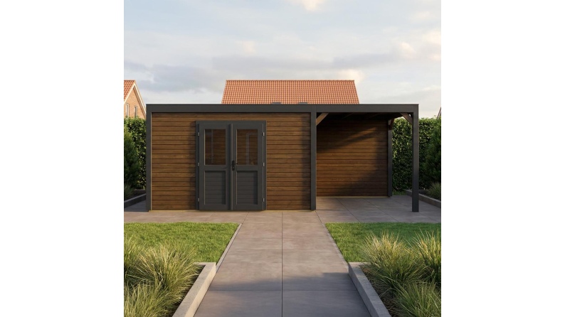 Gartenhaus, Gerätehaus Nova 6.56x2.59m - 16.99m2 - 28mm - Imprägniert