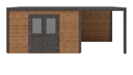 Gartenhaus, Gerätehaus Nova 6.56x2.59m - 16.99m2 - 28mm - Imprägniert