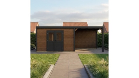 Gartenhaus, Gerätehaus Nova 7.06x2.59m - 18.29m2 - 28mm - Imprägniert