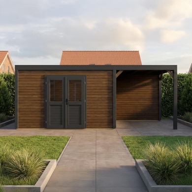 Gartenhaus, Gerätehaus Nova 6.56x3.09m - 20.27m2 - 28mm - Imprägniert