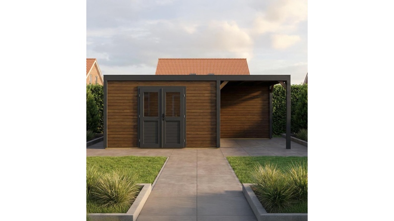 Gartenhaus, Gerätehaus Nova 6.56x3.09m - 20.27m2 - 28mm - Imprägniert