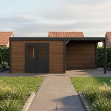 Gartenhaus, Gerätehaus Nova 7.06x3.09m - 21.82m2 - 28mm - Imprägniert